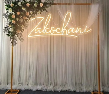 Neon LED ZAKOCHANI napis na ślub