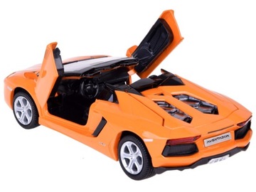 Auto metalowe model Lamborghini Aventador Roadster 1:32 interaktyw. AR5053