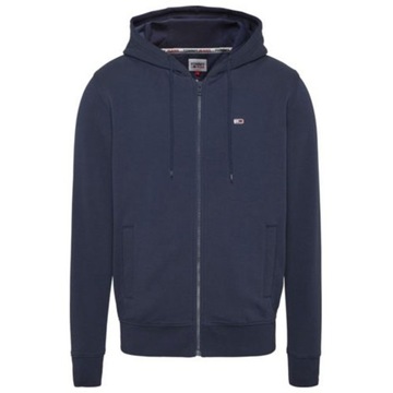 TOMMY HILFIGER ROZPINANA BLUZA Z KAPTUREM GRANAT