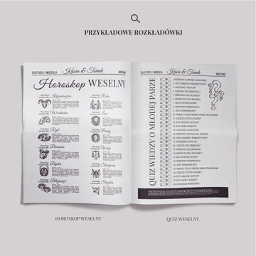 Wyjątkowa atrakcja weselna WASZA GAZETA Z DNIA ŚLUBU 4str. 50 sztuk