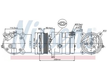 KOMPRESOR KLIMATIZACE OPEL CAMPO 2.3 91-96