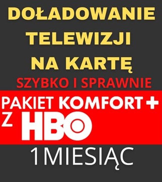DOŁADOWANIE TNK PAKIET KOMFORT+ z HBO 1 MIESIĄC