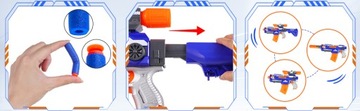 СТРЕЛКА ПИСТОЛЕТ ПУЛЯ ВИНТОВКА ЭЛЕКТРИЧЕСКАЯ + 100 ДРОТИКОВ NERF