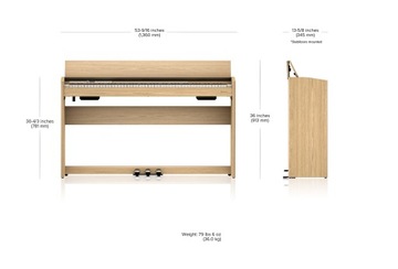 Roland F 701 WH Цифровое пианино + Регулируемая скамейка + Наушники
