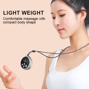 Аппарат для массажа шейного отдела с электромагнитным импульсом EMS и TENS. Кулон