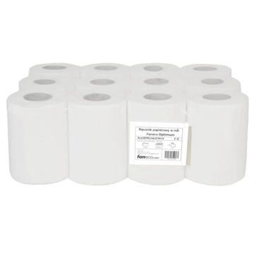 Ręcznik papierowy w rolce Faneco Optimum 12 szt 2W
