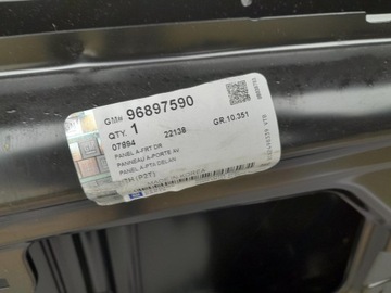 CHEVROLET AVEO 06-12 DVEŘE PŘEDNÍ PRAVÉ ORIG.