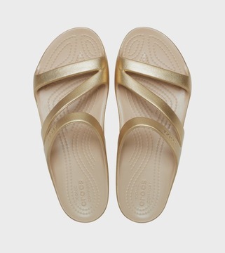 CROCS KROKS KLAPKI KADEE II METALLIC GOLD ZŁOTE NOWOŚĆ FLIP W9 39-40 39,5