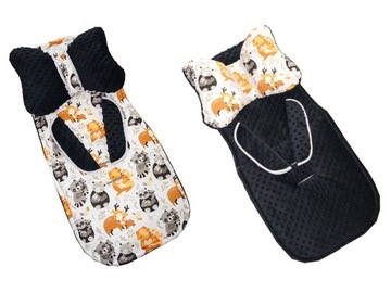 WKŁADKA DO SPACERÓWKI MINKY Z MOTYLKIEM I PASAMI