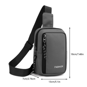 Casual Men's Chest Bag for Men Shoulder Bag Messen