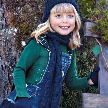 BUTELKOWA ZIELEŃ Z GRANATM - SPÓDNICZKA WZÓR 4910 MAYORAL 116 cm