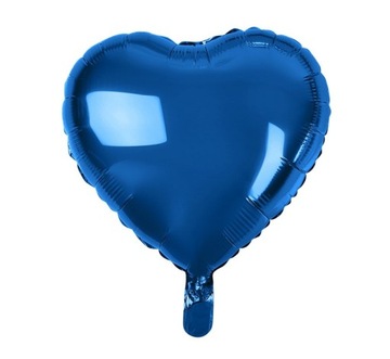 BALON FOLIOWY SERCE GRANATOWE 18CALI
