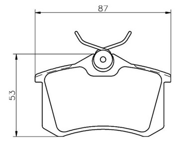 Klocki Hamulcowe Tył VW PASSAT B5 BORA CADDY 2004-