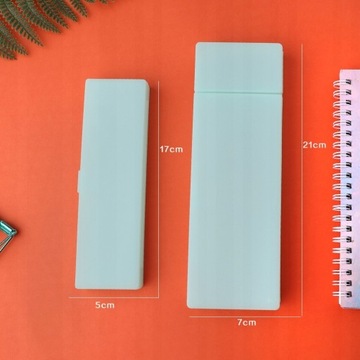 1шт прозрачный пенал в прозрачном стиле. Простой