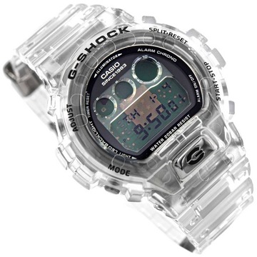 MĘSKI ZEGAREK CASIO DW-6940RX-7ER G-SHOCK TRANSPARENTNY 40TH ANNIVERSARY