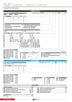 Фильтрующий элемент HP0652A25AN - MP FILTRI