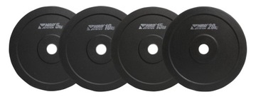 ZESTAW 80KG OBCIĄŻENIE OLIMPIJSKIE BUMPER + GRYF