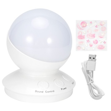 Inteligentne sterowanie głosem Kolorowa lampka nocna LED Lampa RW
