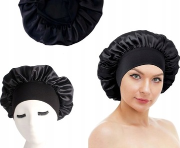 Женская атласная ночная шапочка для волос на шнурке.