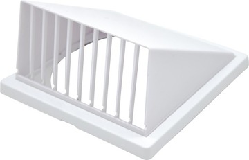 ВЕНТИЛЯЦИОННАЯ РЕШЕТКА ВЫТЯЖКА 100 НАРУЖНАЯ С ВЫТЯЖКОМ Белая С ОБРАТНЫМ КЛАПАНОМ