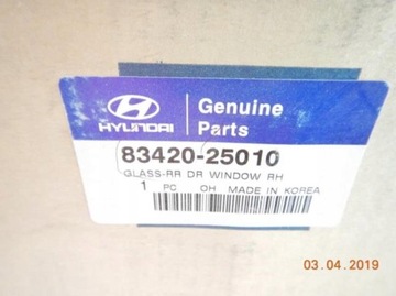 SKLO (OKNO) DVEŘE PRAVÝ ZADNÍ HYUNDAI ACCENT 07-15