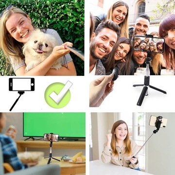 Палка для селфи со штативом с дистанционным управлением через Bluetooth