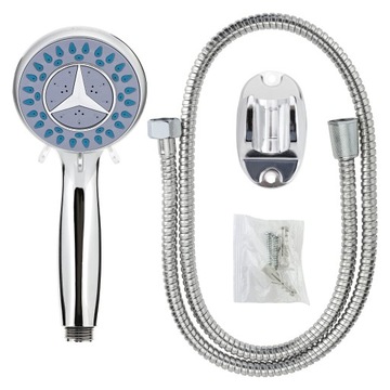 Zestaw prysznicowy słuchawka, wąż, uchwyt