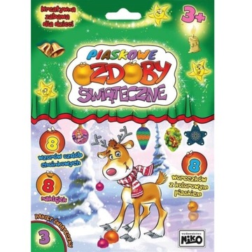 PIASKOWE OZDOBY ŚWIĄTECZNE BOŻE NARODZENIE PAKIET NUMER 3