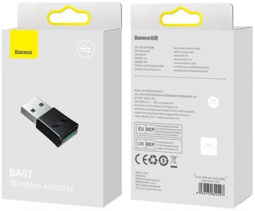 БЫСТРЫЙ адаптер Bluetooth 5.3 к USB, приемник Baseus BA07, расстояние до 20 м, МАЛЕНЬКИЙ