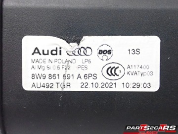 8W9861691A 6PS БАГАЖНИК СЕТКА A4 B9 8W AVANT