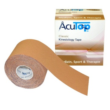 ACUTOP PRO SPORT WZMOCNIONE KINESIOLOGY TAPE BEŻOW