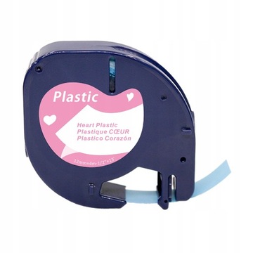 Taśma do DYMO LetraTag 12mmx4m W serca 91221HB
