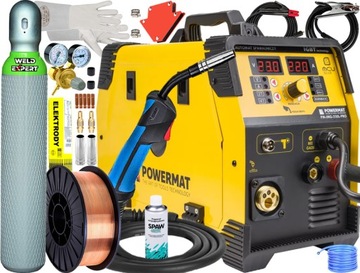 Półautomat MIG do SPAWANIA 220A migomat 4w1 FLUX