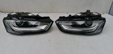 AUDI A4 B8 LIFT LED BI XENON NIESKRĘTNY LAMPA PRAWA+LEWA PRZÓD 8K0 12-15r