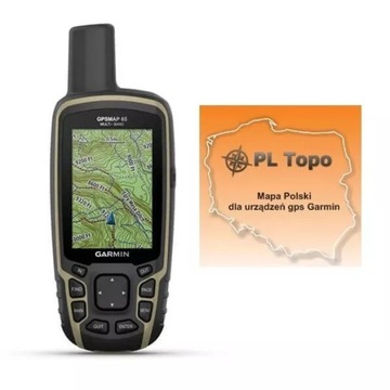 GARMIN GPSMAP 65 [010-02451-01] + PL TOPO 2020.1