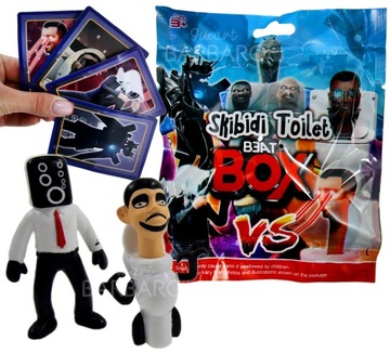 SKIBIDI TOILET SASZETKA NIESPODZIANKA FIGURKA + 3 KARTY KOLEKCJONERSKIE