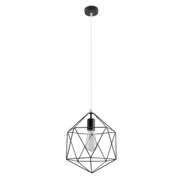 Lampa wisząca GASPARE loft metalowy koszyk druciak