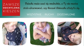 Niezawodny śliniak dla małego dziecka - nieprzemakalny, lekki, wygodny! (M)