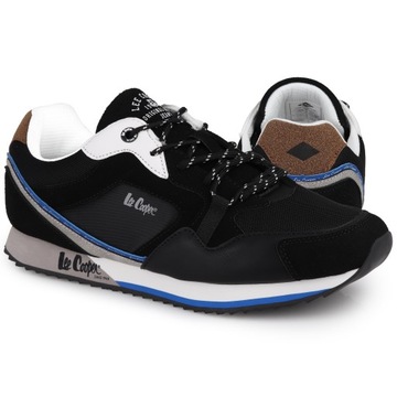 Buty, sneakersy męskie Lee Cooper BLACK/WHITE/BLUE