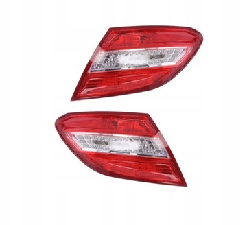 KOMPLET SVĚTLA ZADNÍ MERCEDES C TŘÍDA W204 SEDAN LED HOMOLOGACE EVROPSKÁ