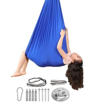 сенсорный гамак-качели, слинг для акробатического гамака для детей, 1,5*2,8 м