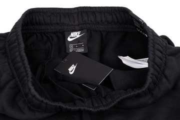 SPODNIE NIKE MĘSKIE CLUB JOGGER BB NA TRENING WYGODNE NA CODZIEŃ CZARNY R.M