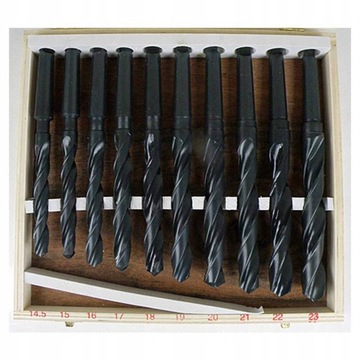 WIERTŁA DO METALU MK2 14.5-23MM MORSE HSS 10SZT ZESTAW