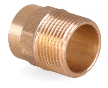 NYPEL MOSIĘŻNY CU DO WLUTOWANIA 22x3/4'' MOSIĄDZ