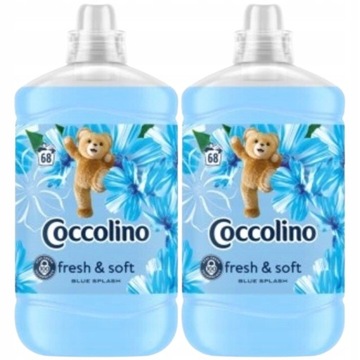 BLUE SPLASH COCCOLINO СМЯГЧАЮЩАЯ ЖИДКОСТЬ ДЛЯ ТКАНЕЙ STRONG 136 стирок 3,4 л