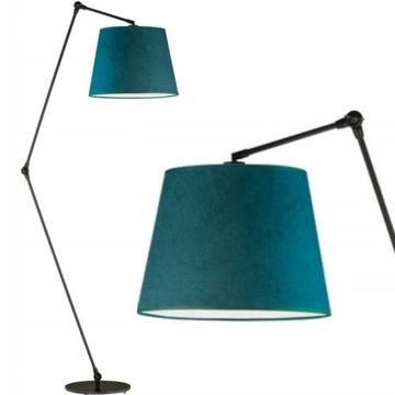 lampa stojąca LED podłogowa MIND welur stożek