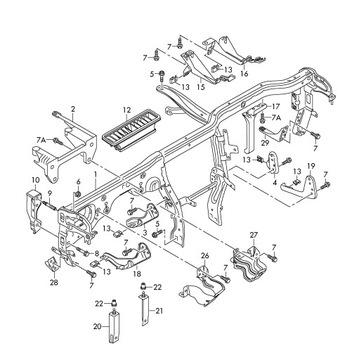 KANÁL TUNEL VZDUCHU AUDI A8 S8 D4 4H1857969A