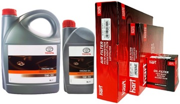 OLEJ TOYOTA PREMIUM 5W30 + WSZYSTKIE FILTRY TOYOTA AVENSIS T25 d4-d