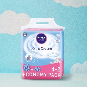 Nivea Baby Chusteczki DLA Niemowląt Soft&Cream 6X63Szt