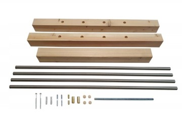 Внешняя балюстрада - ЛИСТВЕННИЦА + НЕРЖАВЕЮЩАЯ СТАЛЬ